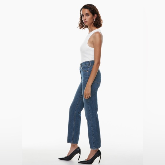 Aritzia Denim Forum Arlo High Rise Straight Jeans short - Picture 15 of 15